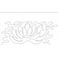 water lily border 1